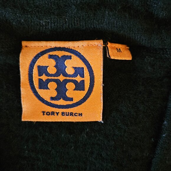 TORY BURCH Simone Black Button-Up Merino Wool Sweater - Picture 6 of 11